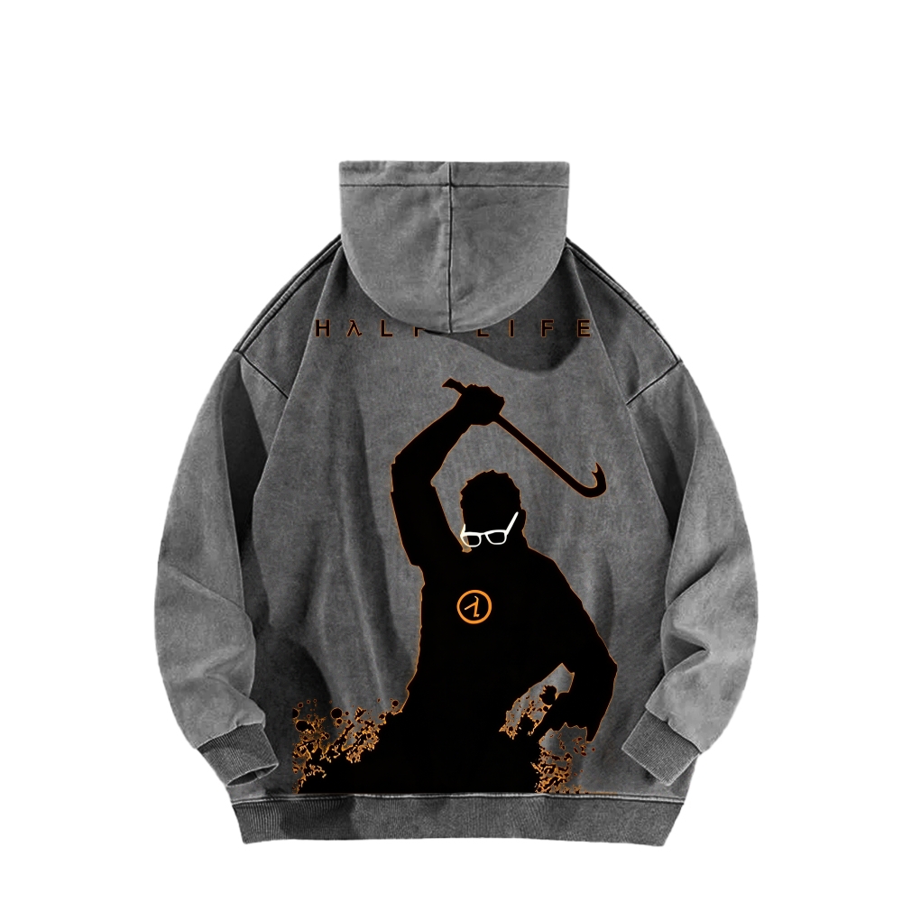 Half Life Unisex Washed Hoodie 2601017487