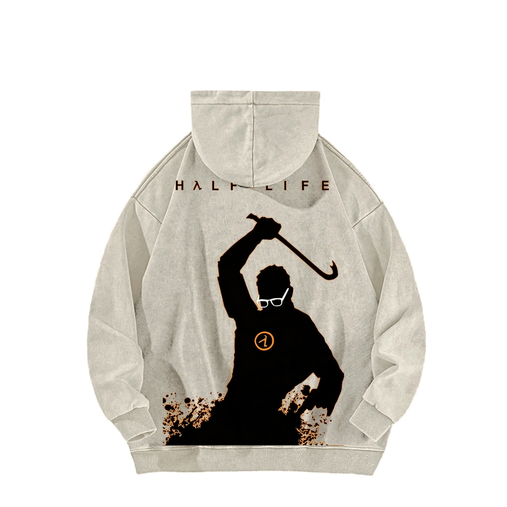 Half Life Unisex Washed Hoodie 2601017487