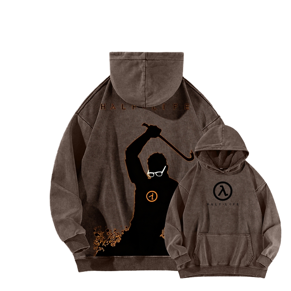 Half Life Unisex Washed Hoodie 2601017487
