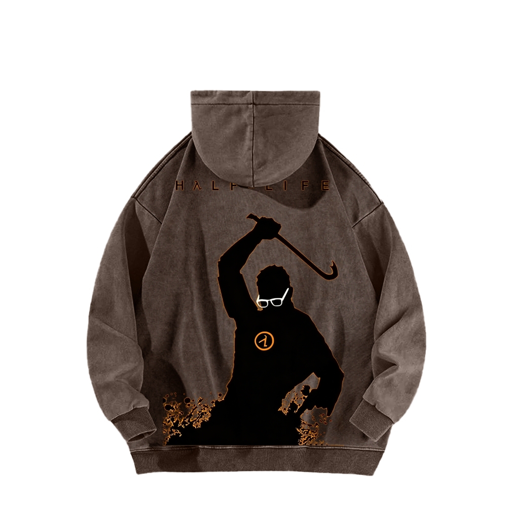 Half Life Unisex Washed Hoodie 2601017487