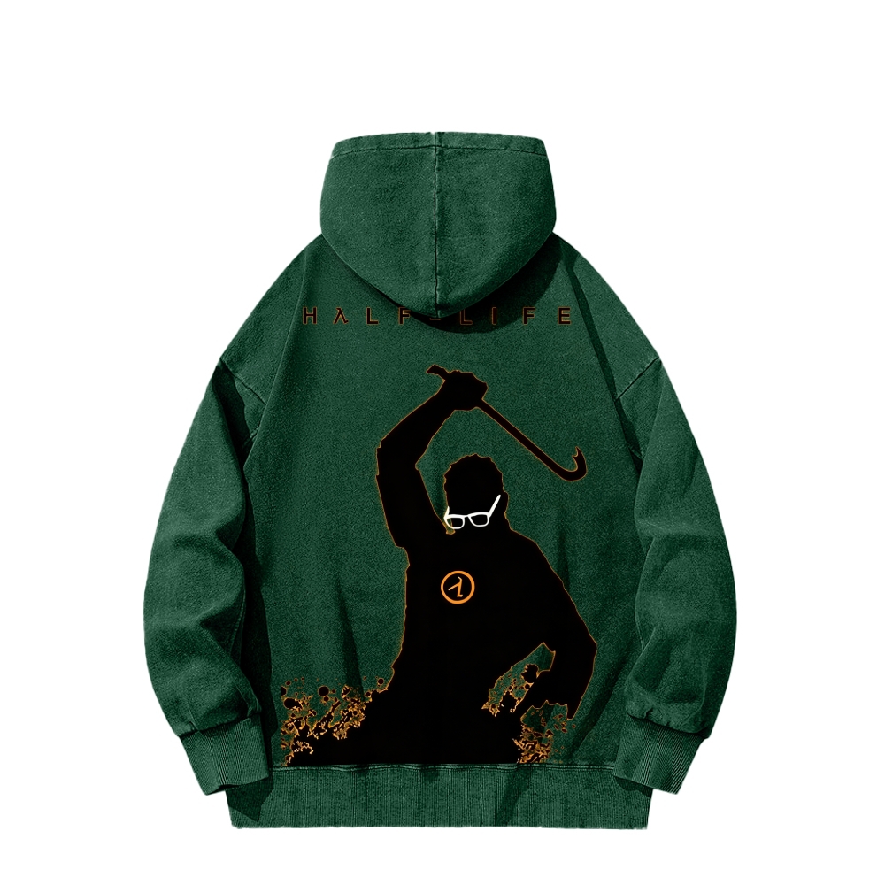 Half Life Unisex Washed Hoodie 2601017487