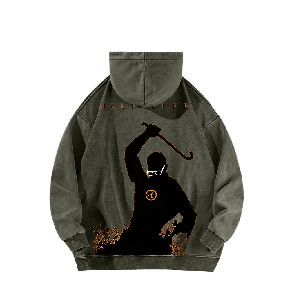 Half Life Unisex Washed Hoodie 2601017487