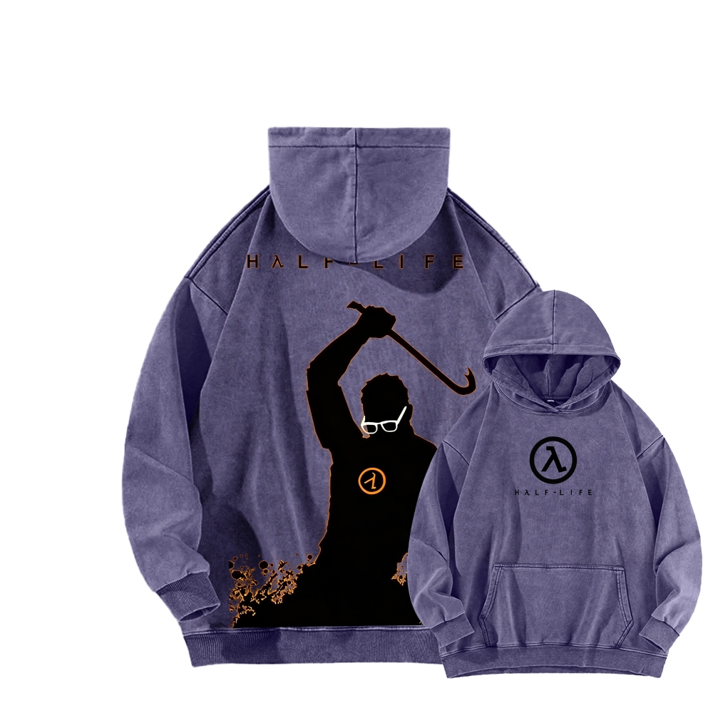 Half Life Unisex Washed Hoodie 2601017487