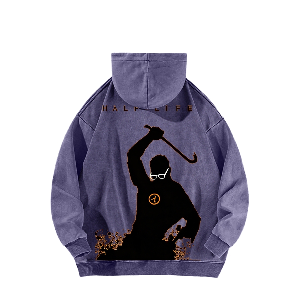 Half Life Unisex Washed Hoodie 2601017487