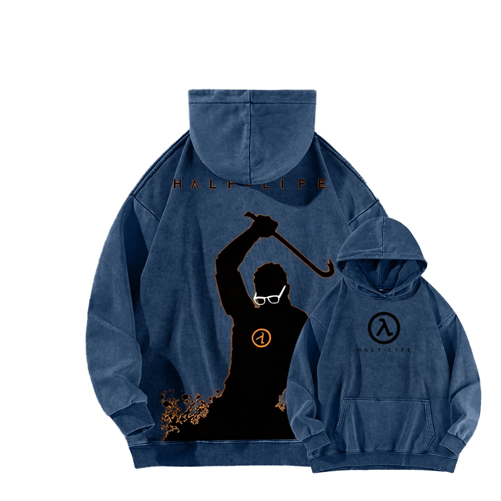 Half Life Unisex Washed Hoodie 2601017487