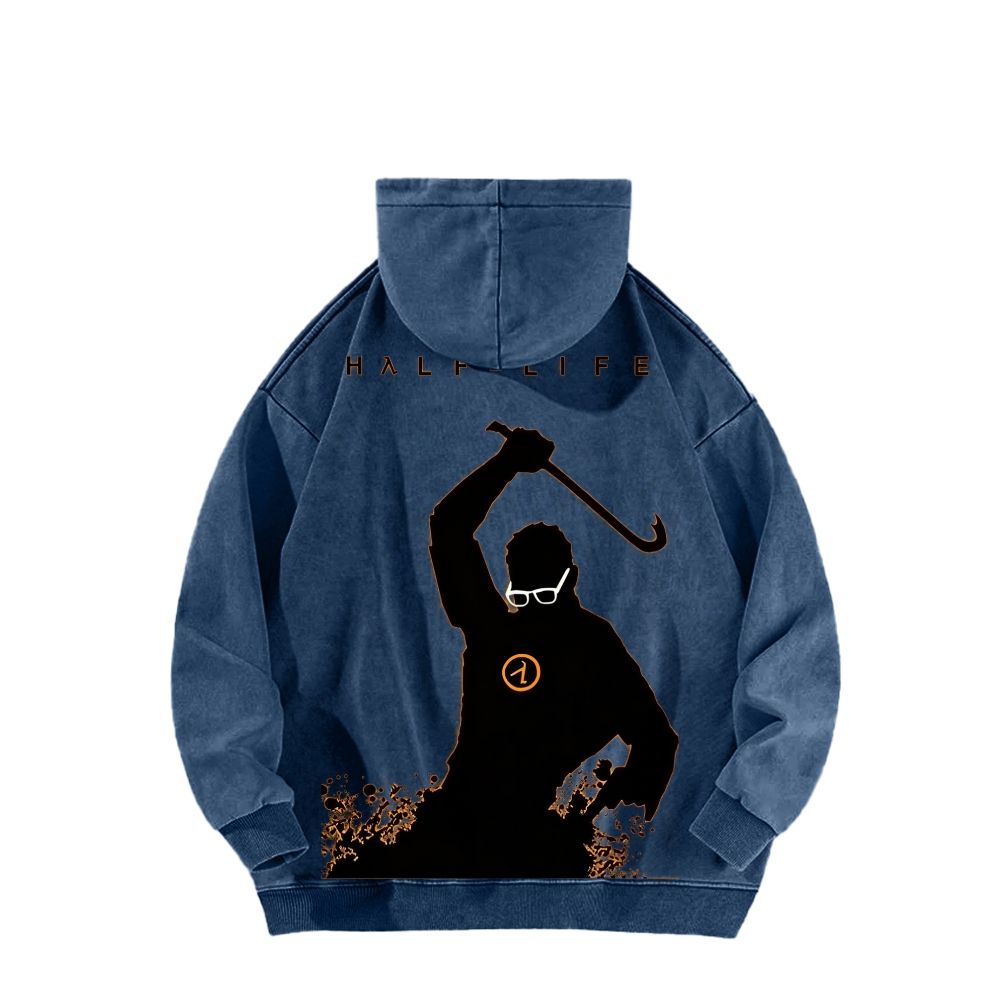 Half Life Unisex Washed Hoodie 2601017487