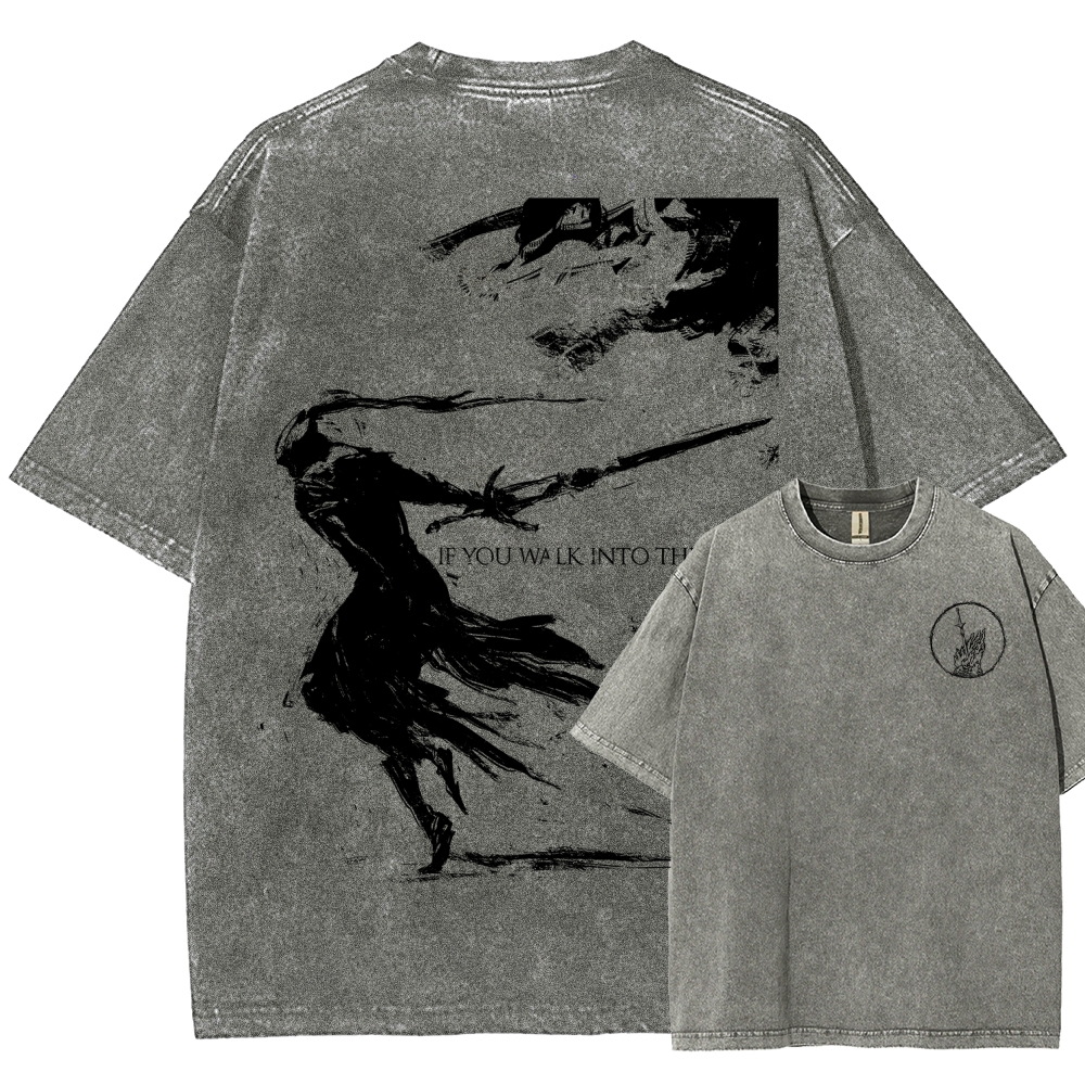 Dark Souls Unisex Fit Washed T-Shirt 2601017838