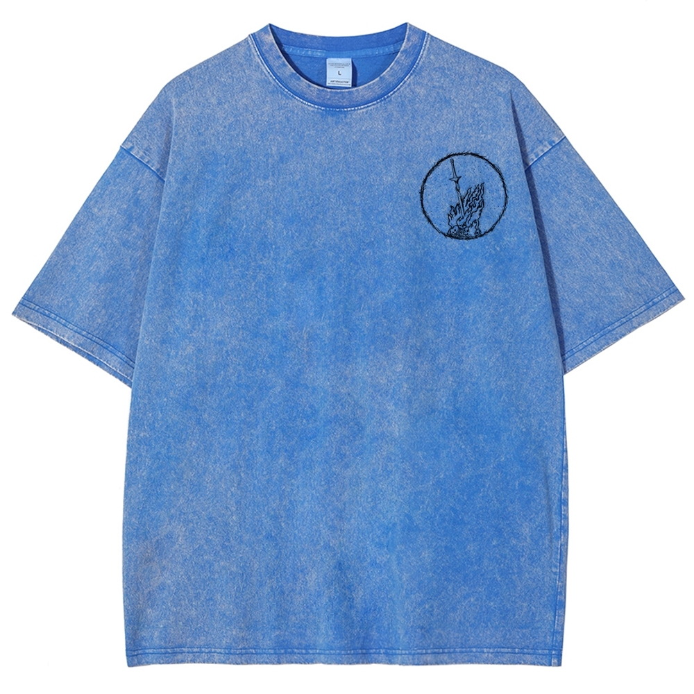 Dark Souls Unisex Fit Washed T-Shirt 2601017838