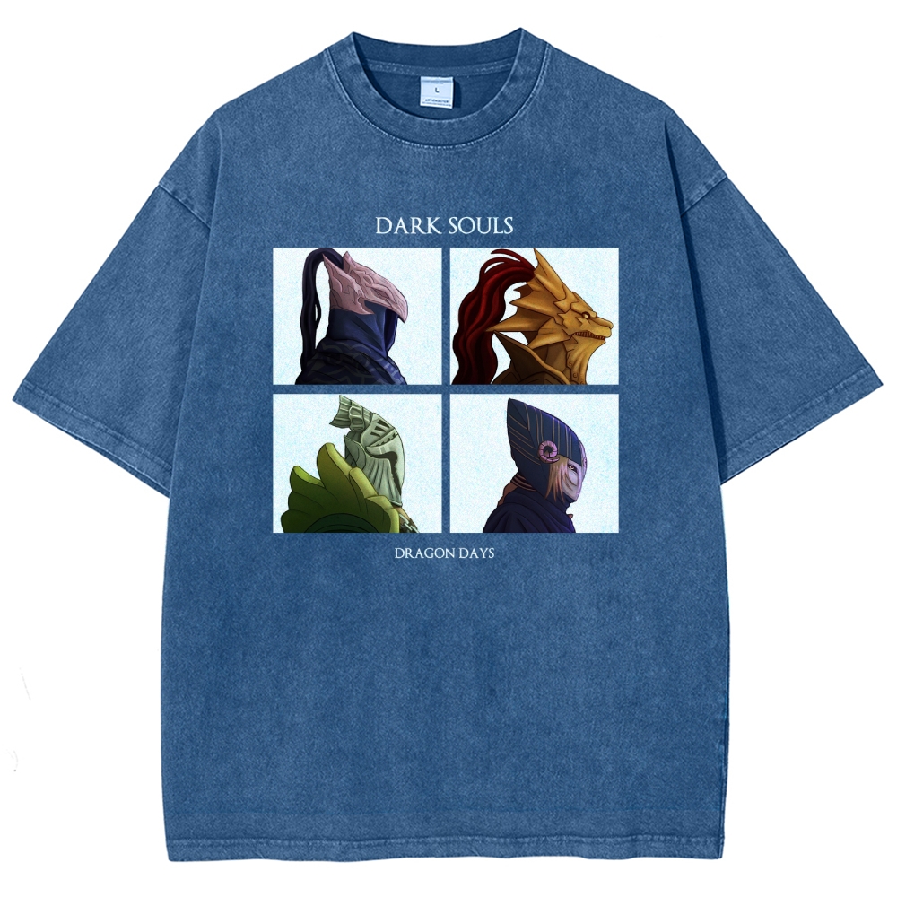 Dark Souls Unisex Fit Washed T-Shirt 2601017869