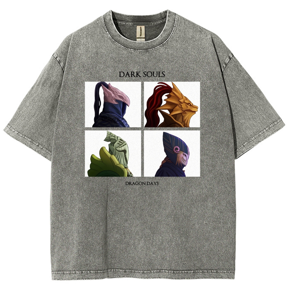 Dark Souls Unisex Fit Washed T-Shirt 2601017869
