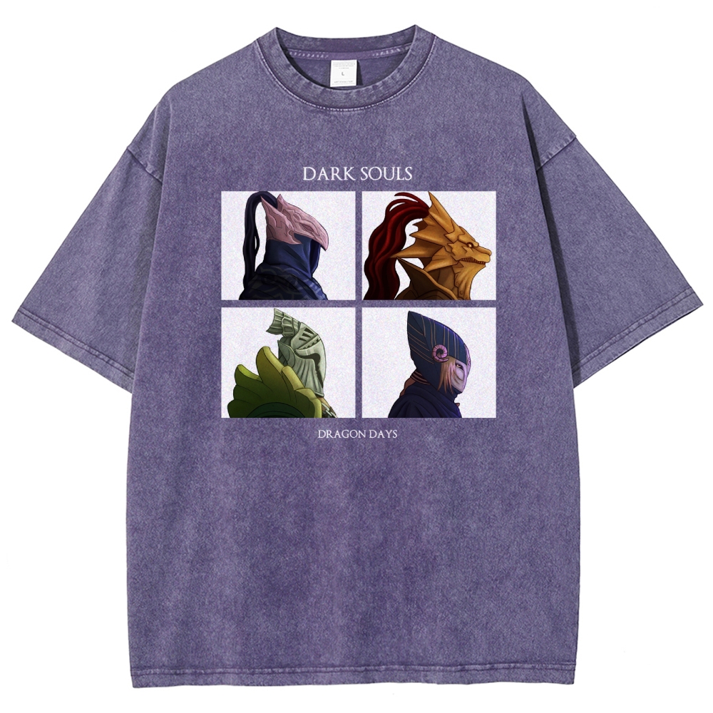 Dark Souls Unisex Fit Washed T-Shirt 2601017869