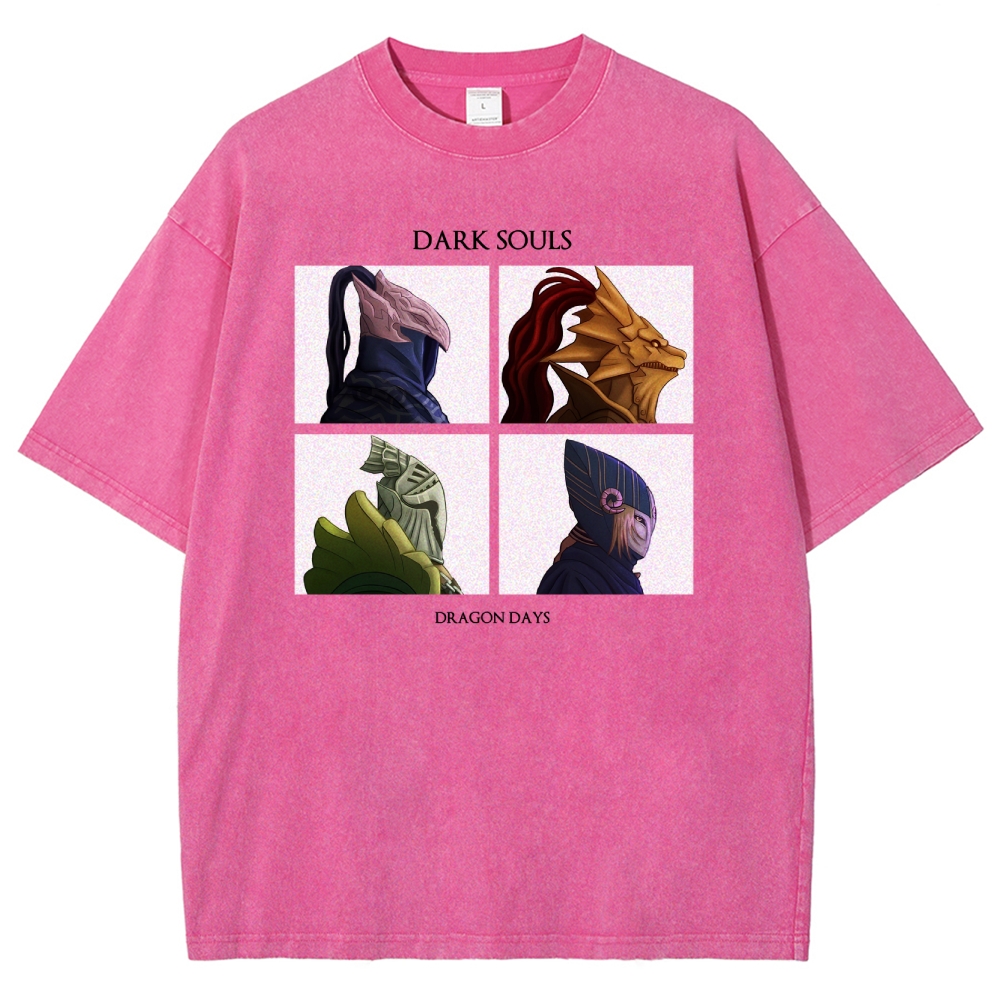 Dark Souls Unisex Fit Washed T-Shirt 2601017869