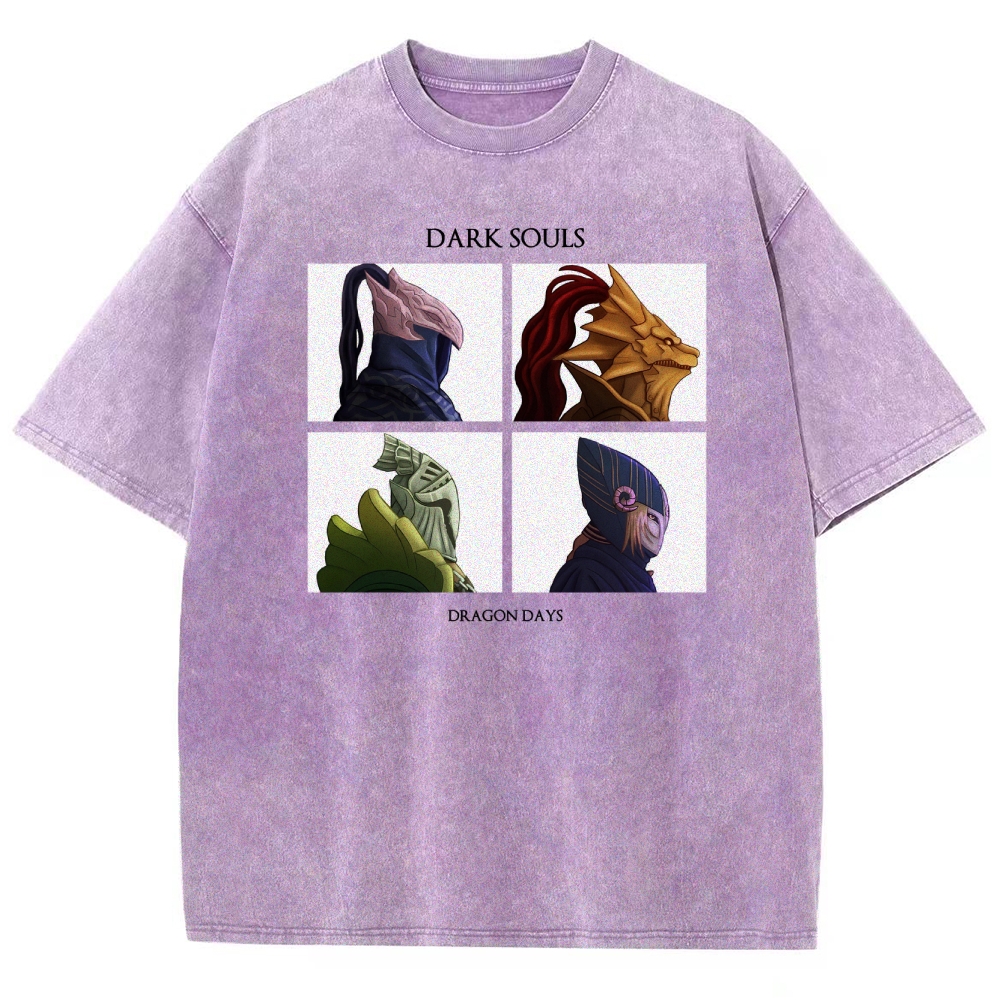Dark Souls Unisex Fit Washed T-Shirt 2601017869