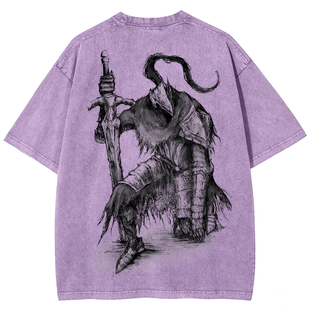 Dark Souls Unisex Fit Washed T-Shirt 2601017878