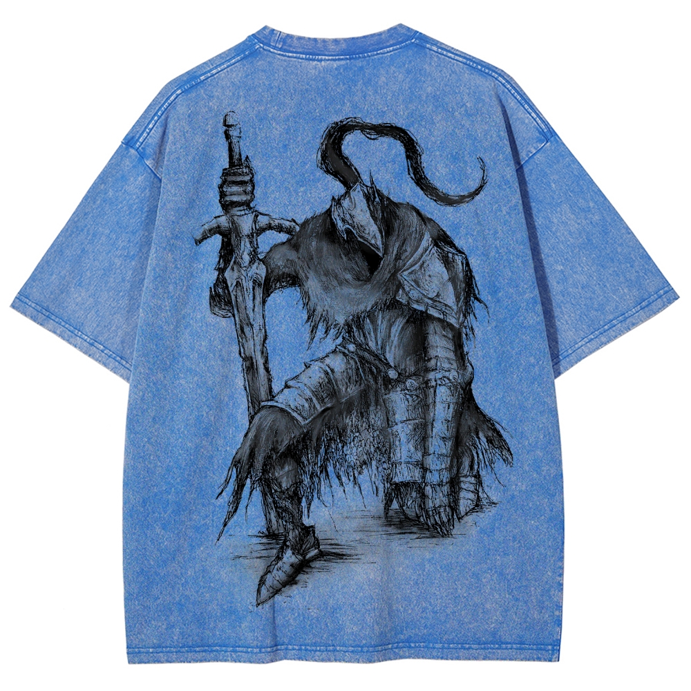 Dark Souls Unisex Fit Washed T-Shirt 2601017878