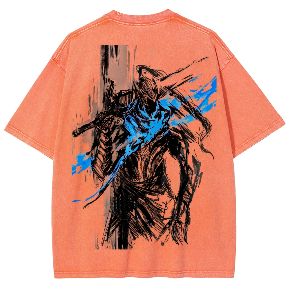Dark Souls Unisex Fit Washed T-Shirt 2601017889