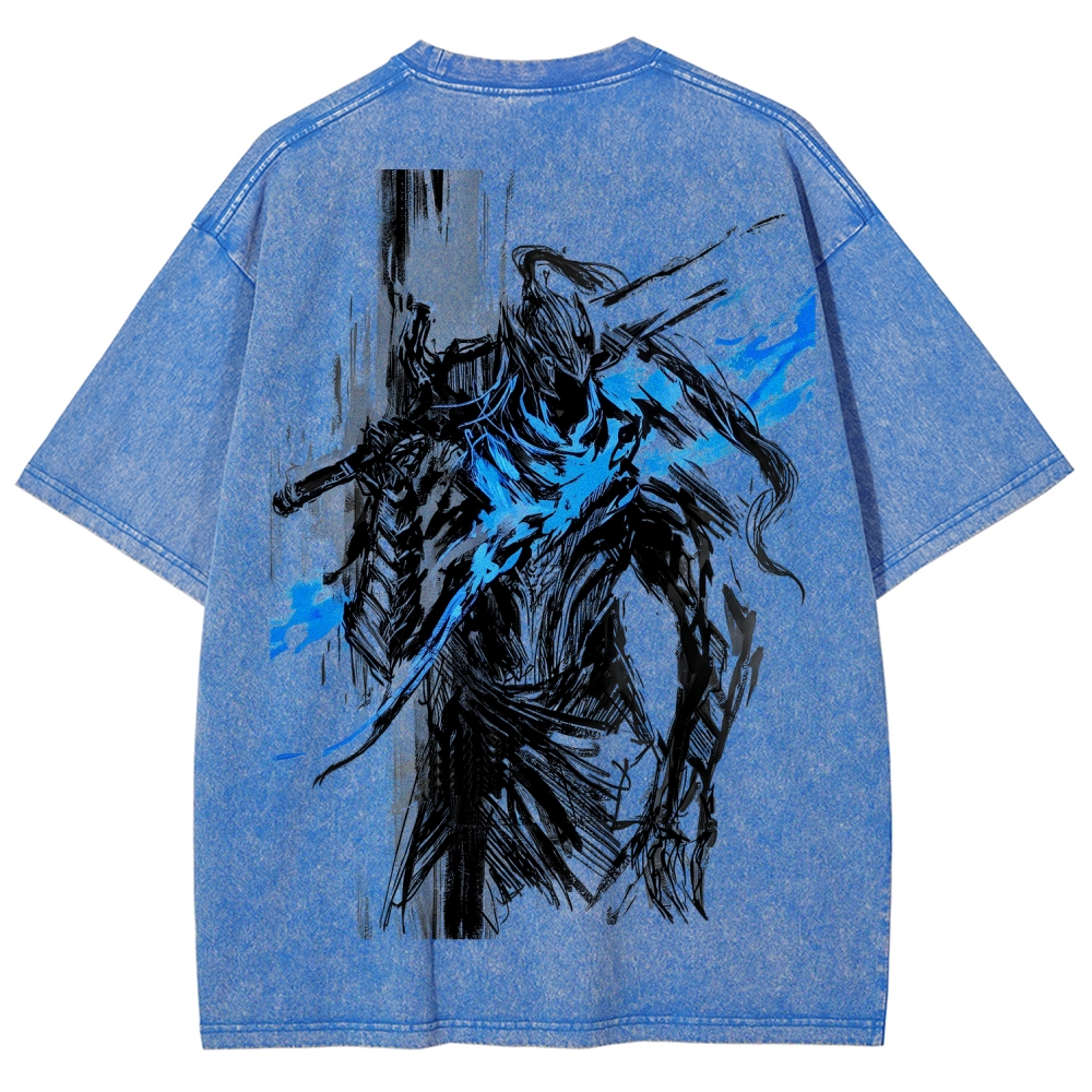 Dark Souls Unisex Fit Washed T-Shirt 2601017889