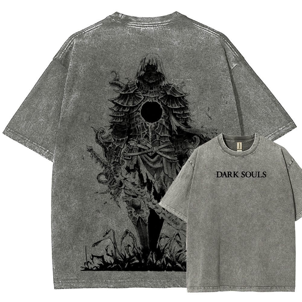 Dark Souls Unisex Fit Washed T-Shirt 2601017958