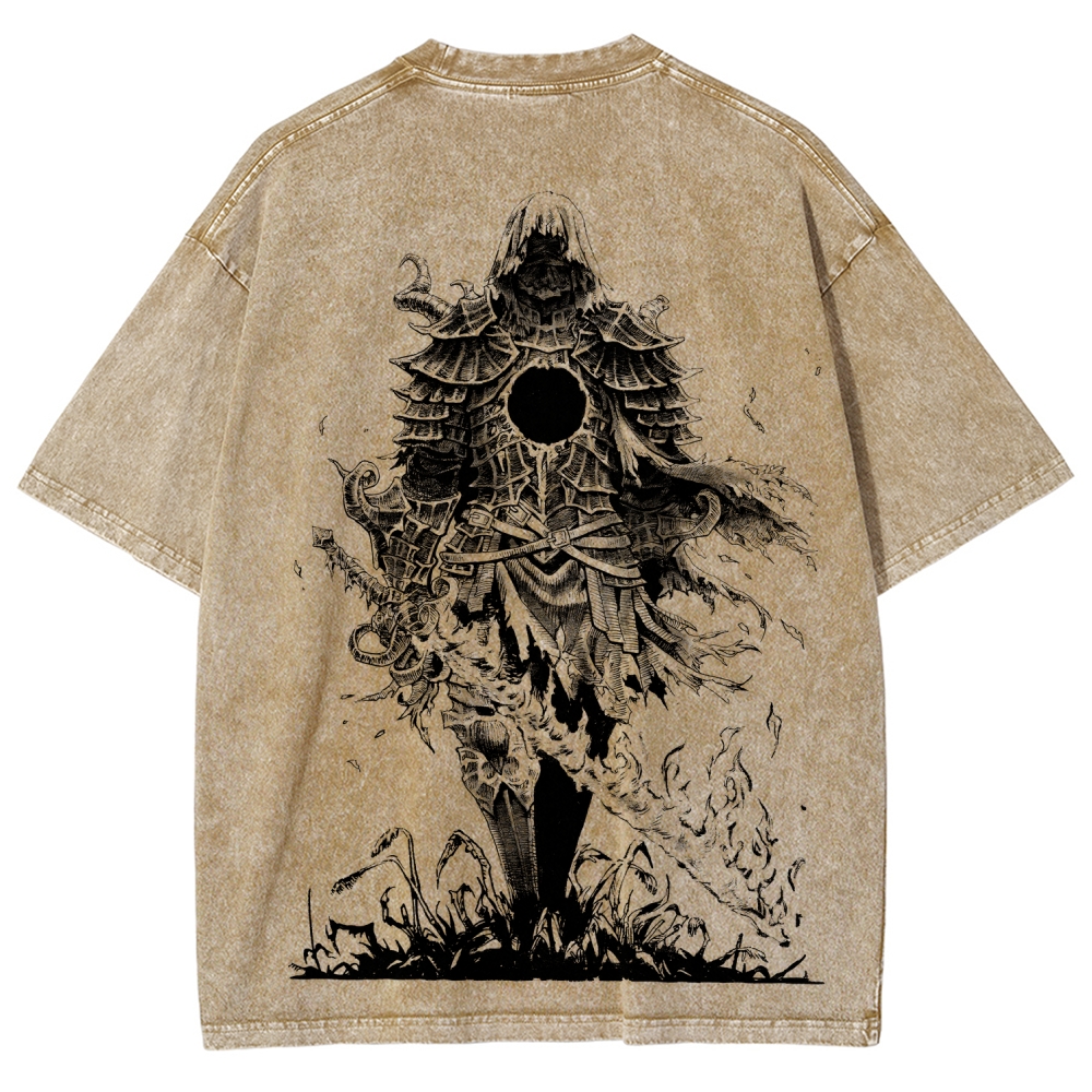 Dark Souls Unisex Fit Washed T-Shirt 2601017958
