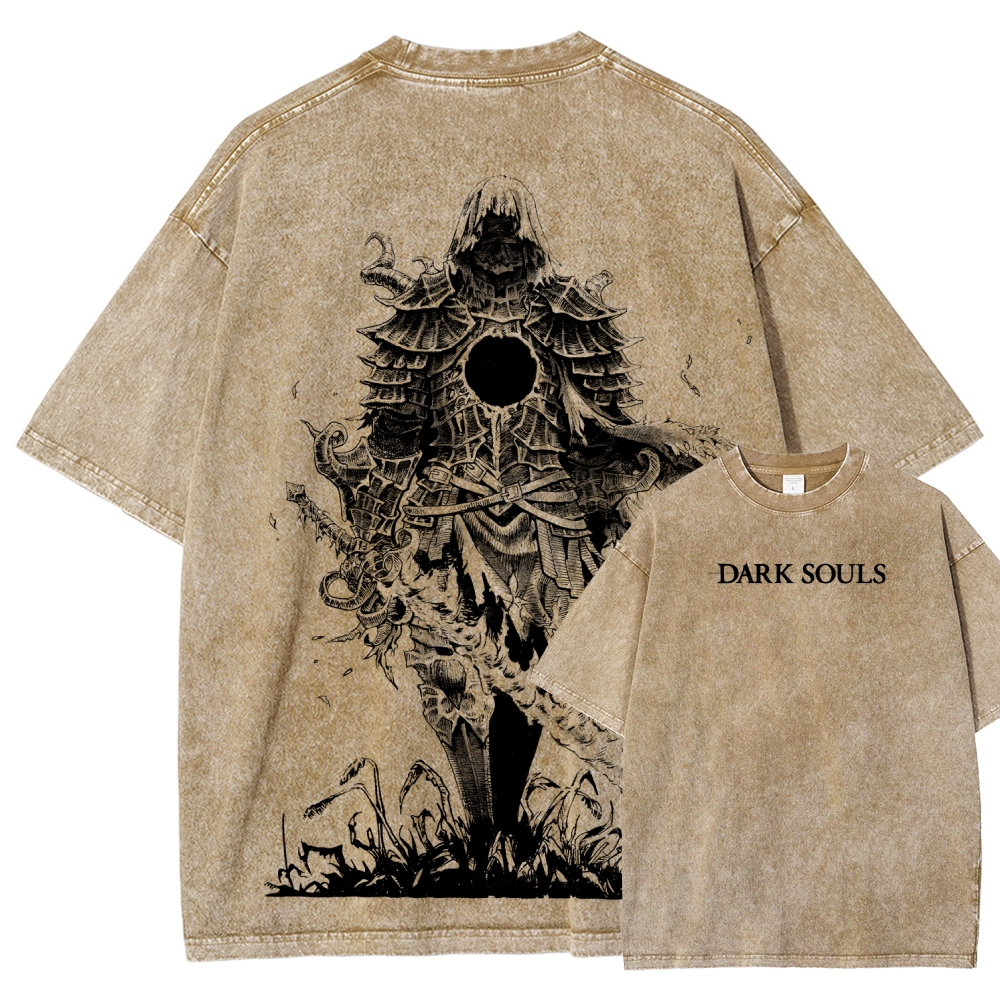 Dark Souls Unisex Fit Washed T-Shirt 2601017958