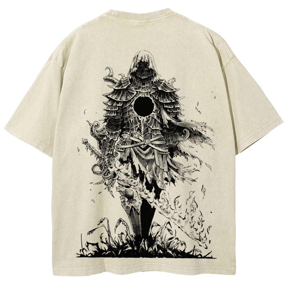Dark Souls Unisex Fit Washed T-Shirt 2601017958
