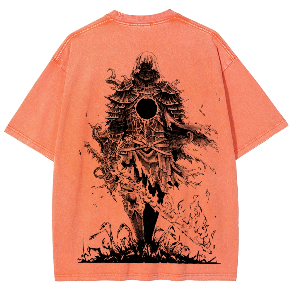 Dark Souls Unisex Fit Washed T-Shirt 2601017958