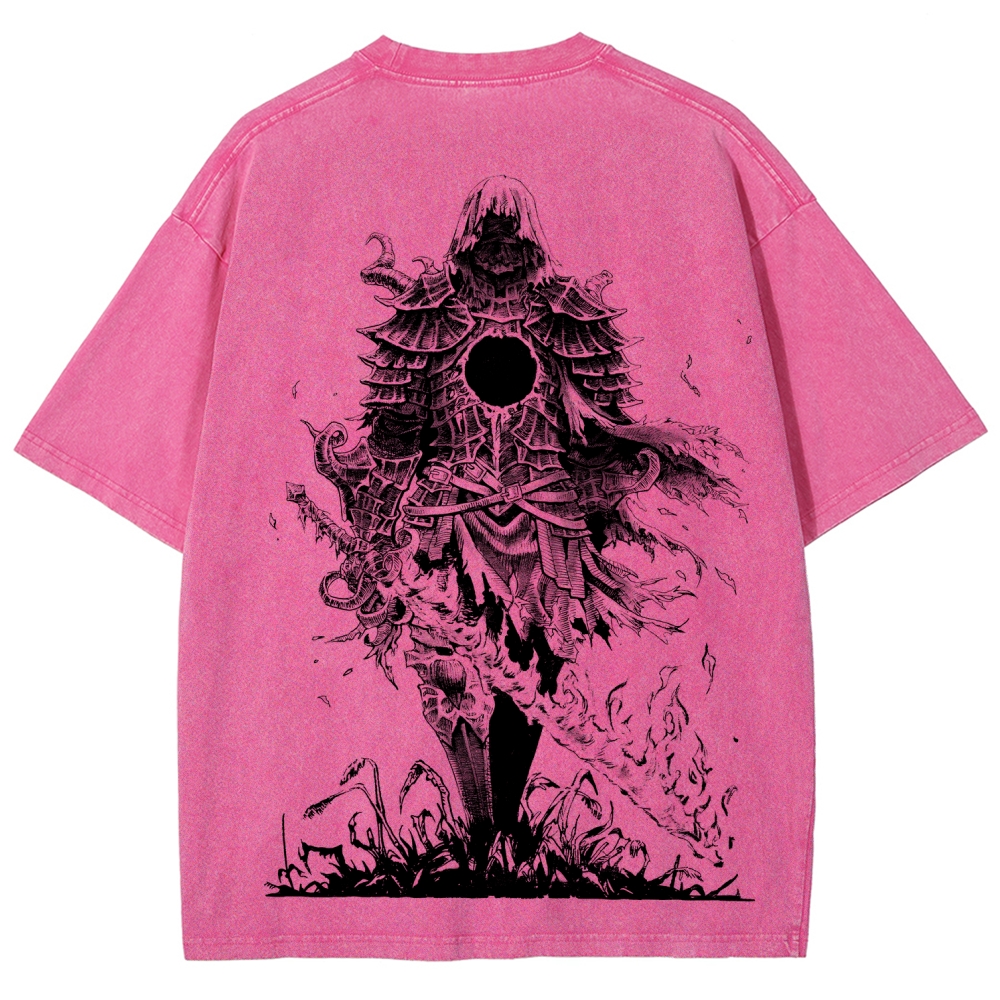 Dark Souls Unisex Fit Washed T-Shirt 2601017958