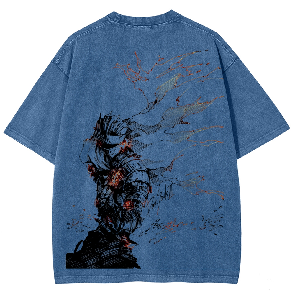 Dark Souls Unisex Fit Washed T-Shirt 2601017980