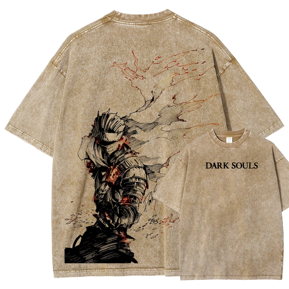 Dark Souls Unisex Fit Washed T-Shirt 2601017980