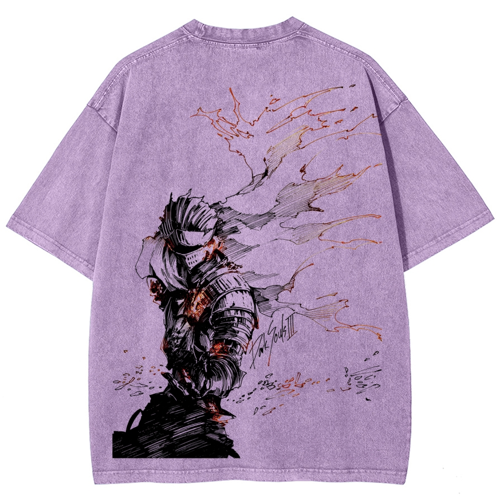 Dark Souls Unisex Fit Washed T-Shirt 2601017980