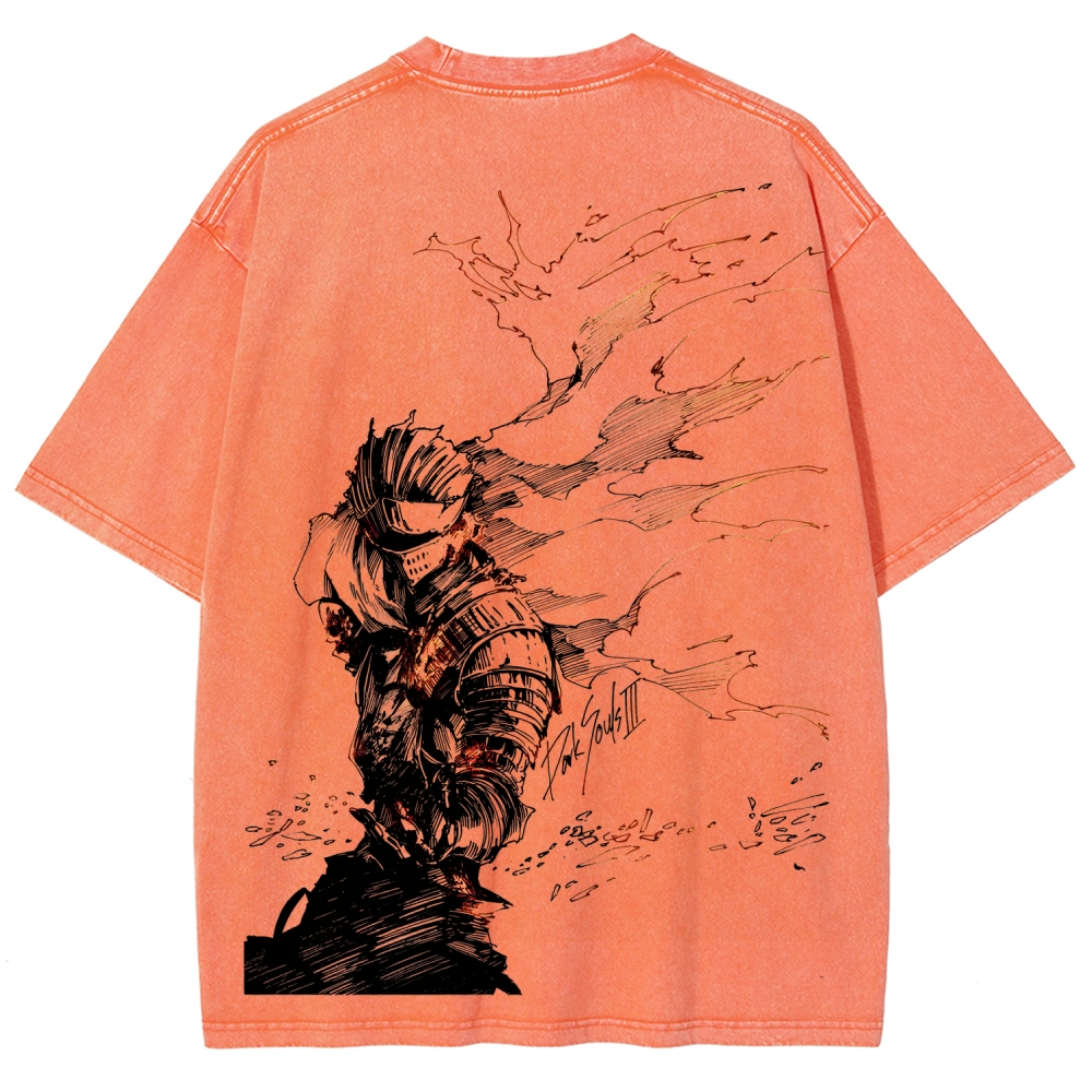 Dark Souls Unisex Fit Washed T-Shirt 2601017980