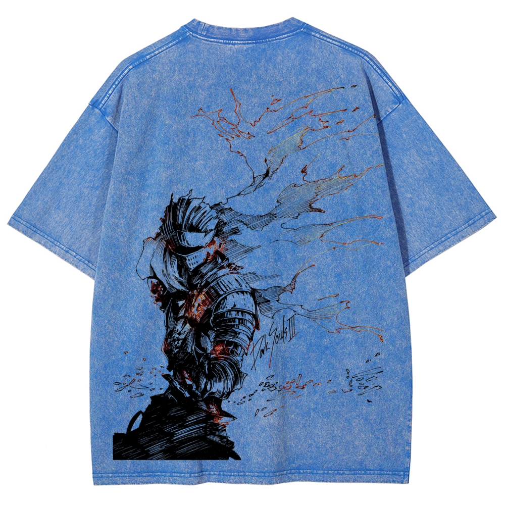 Dark Souls Unisex Fit Washed T-Shirt 2601017980