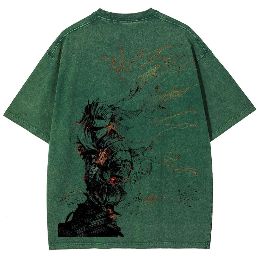 Dark Souls Unisex Fit Washed T-Shirt 2601017980