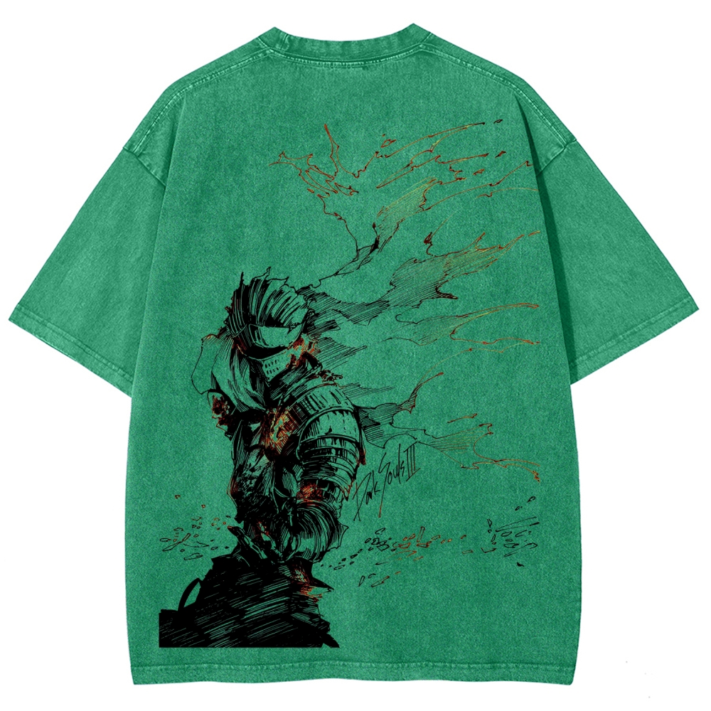 Dark Souls Unisex Fit Washed T-Shirt 2601017980