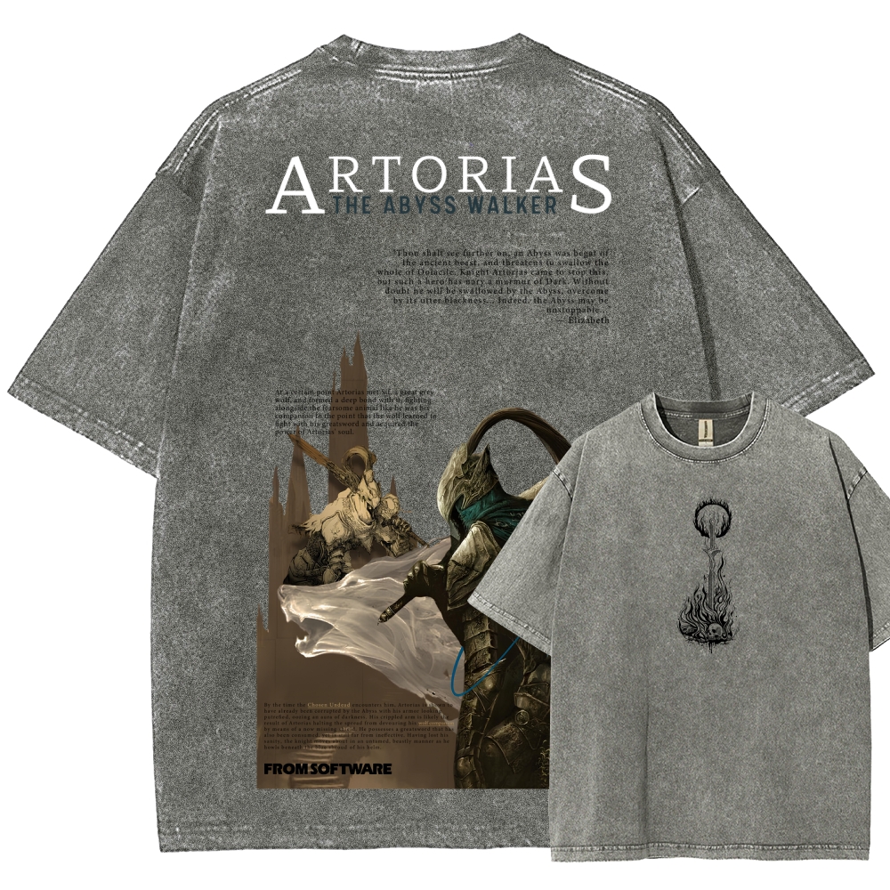 Dark Souls Unisex Fit Washed T-Shirt 2601018004