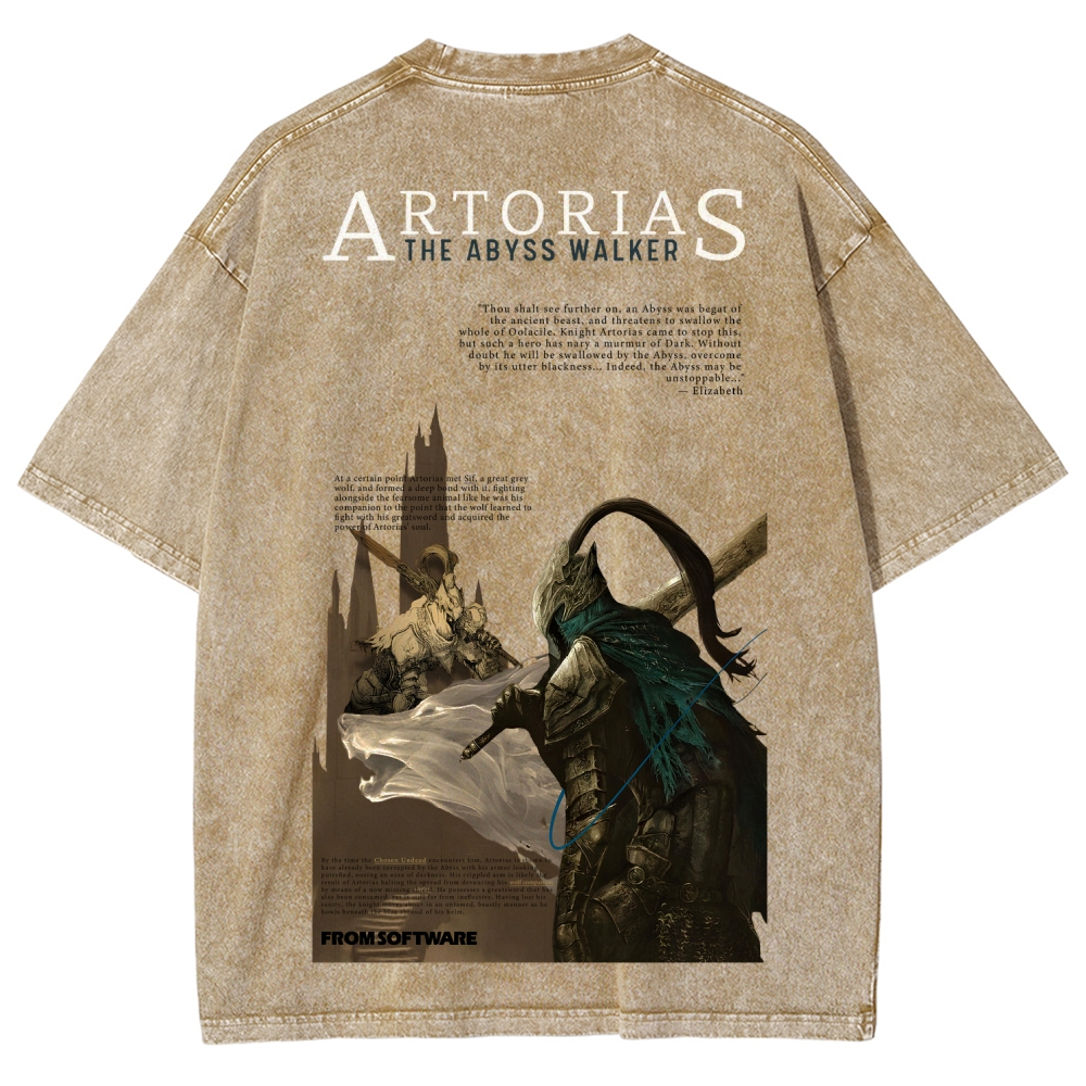 Dark Souls Unisex Fit Washed T-Shirt 2601018004