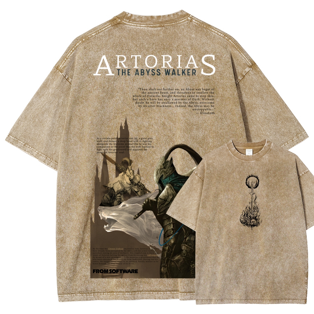 Dark Souls Unisex Fit Washed T-Shirt 2601018004