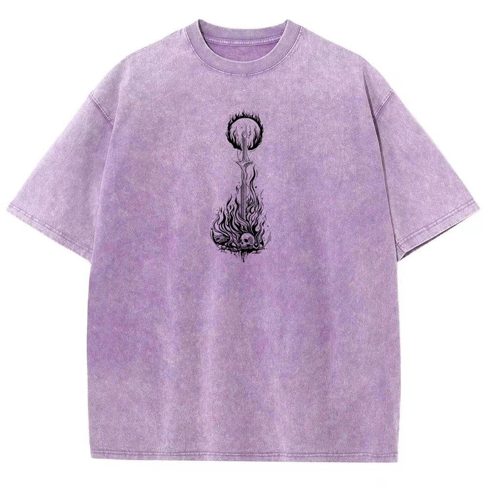 Dark Souls Unisex Fit Washed T-Shirt 2601018004