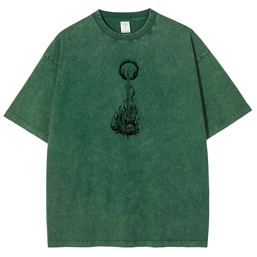 Dark Souls Unisex Fit Washed T-Shirt 2601018004