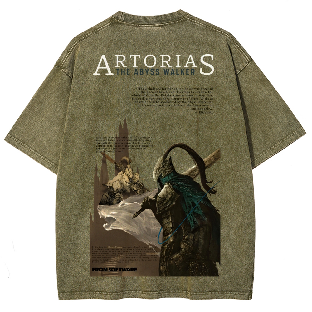 Dark Souls Unisex Fit Washed T-Shirt 2601018004