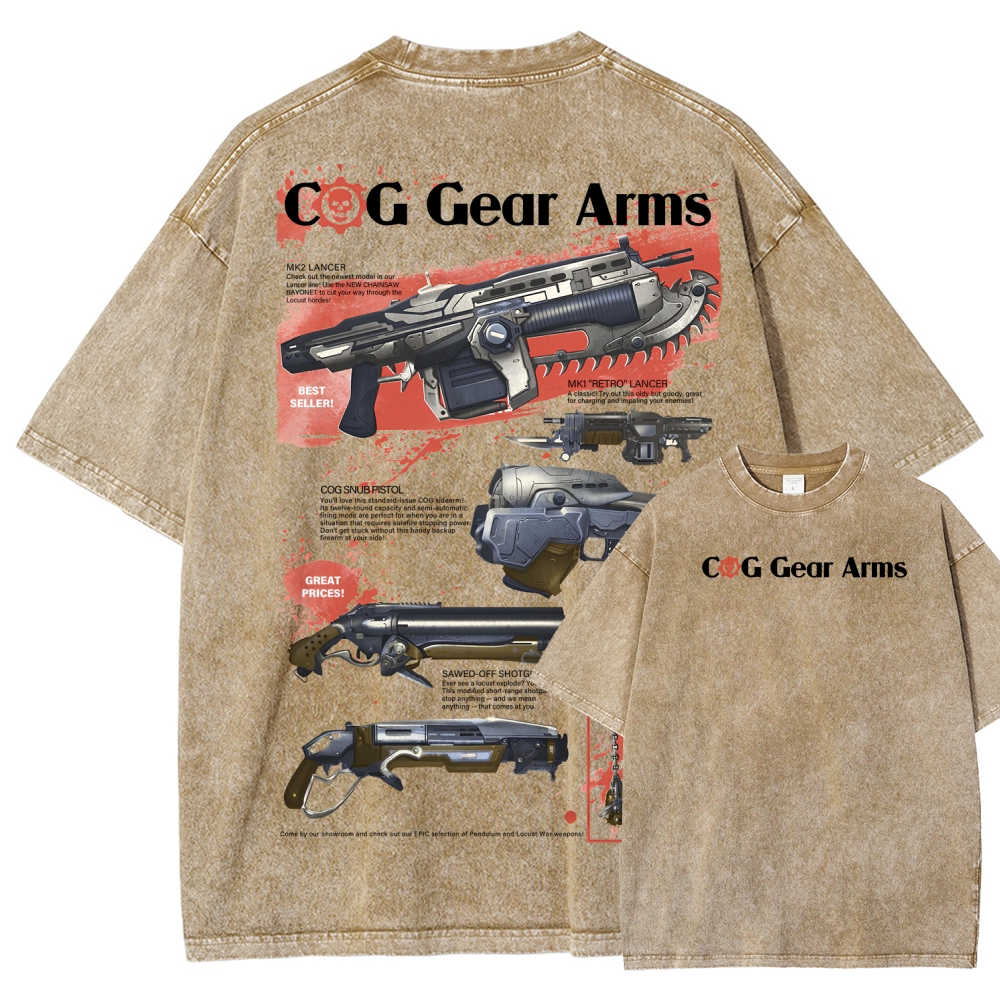 Gears of War Unisex Fit Washed T-Shirt 2601018206