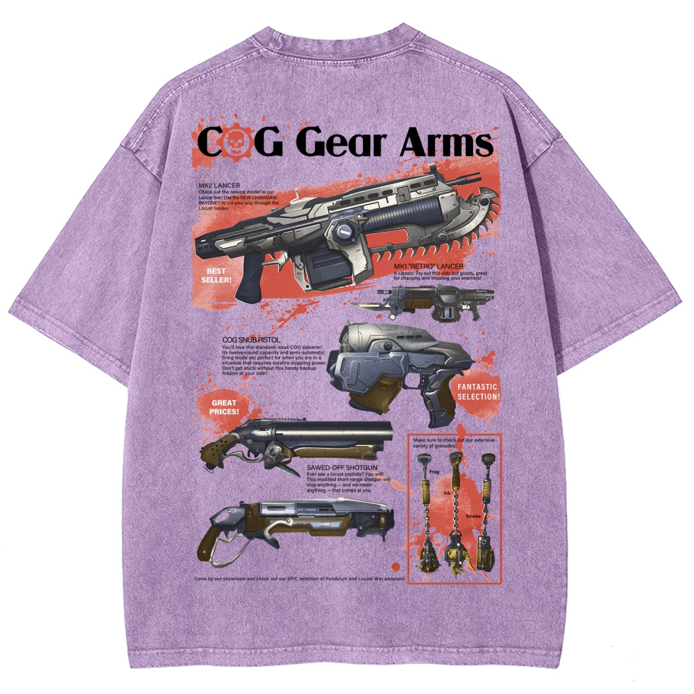 Gears of War Unisex Fit Washed T-Shirt 2601018206