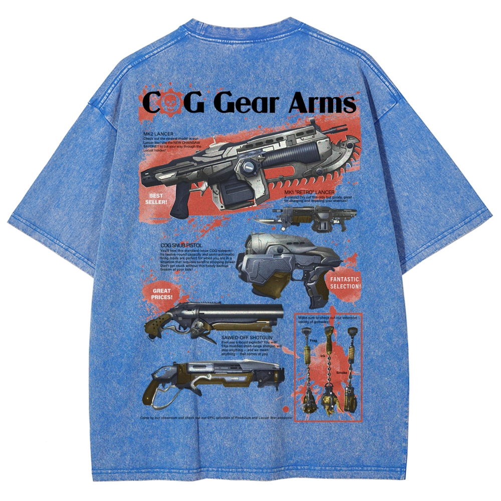 Gears of War Unisex Fit Washed T-Shirt 2601018206