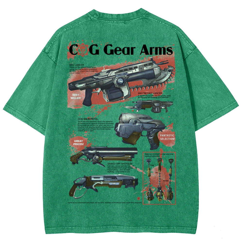 Gears of War Unisex Fit Washed T-Shirt 2601018206