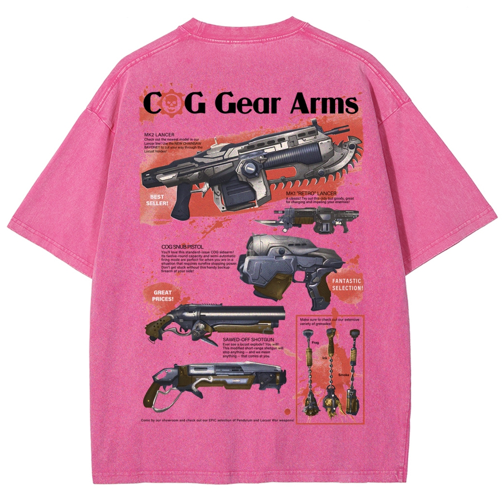 Gears of War Unisex Fit Washed T-Shirt 2601018206