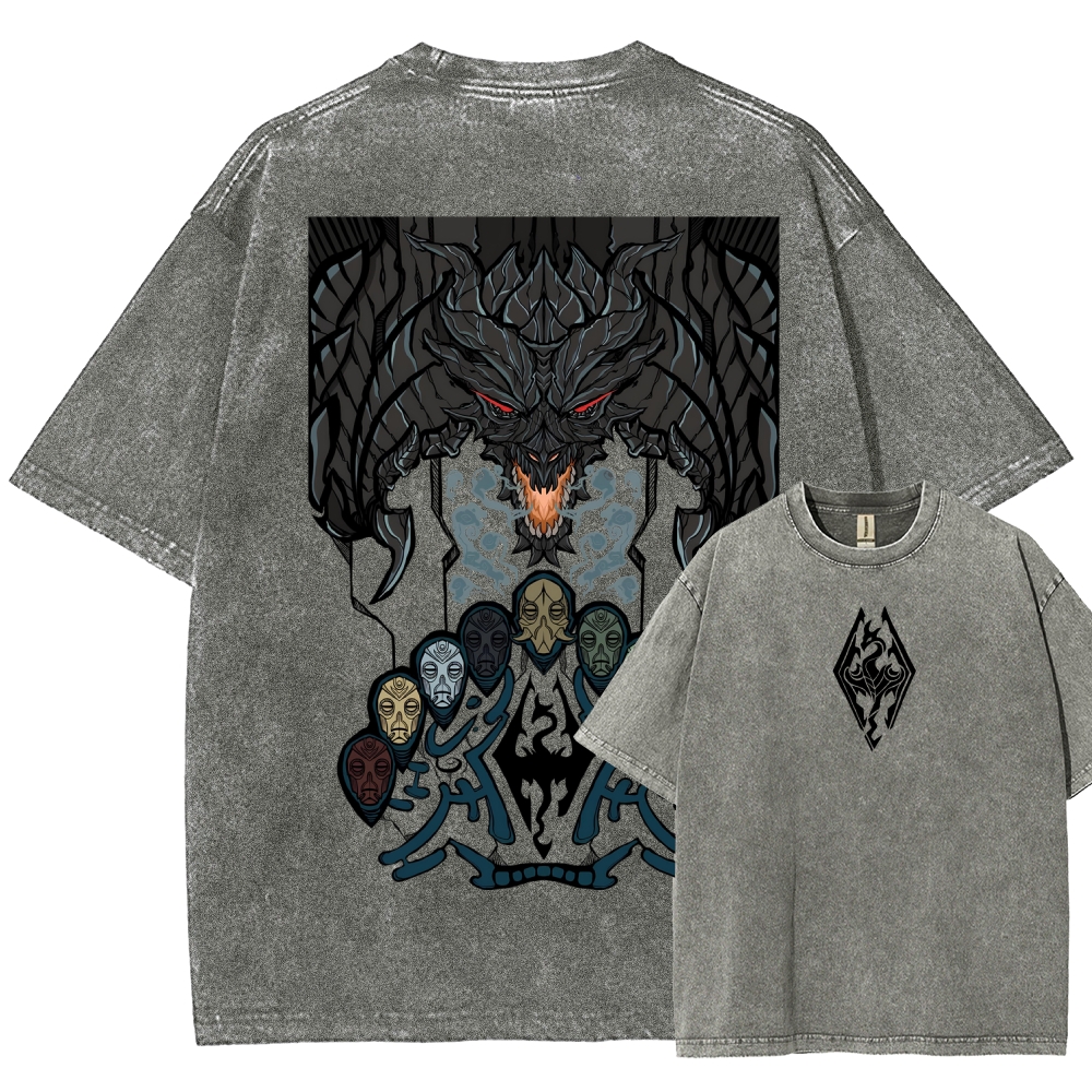 The Elder Scrolls Unisex Fit Washed T-Shirt 2602000574