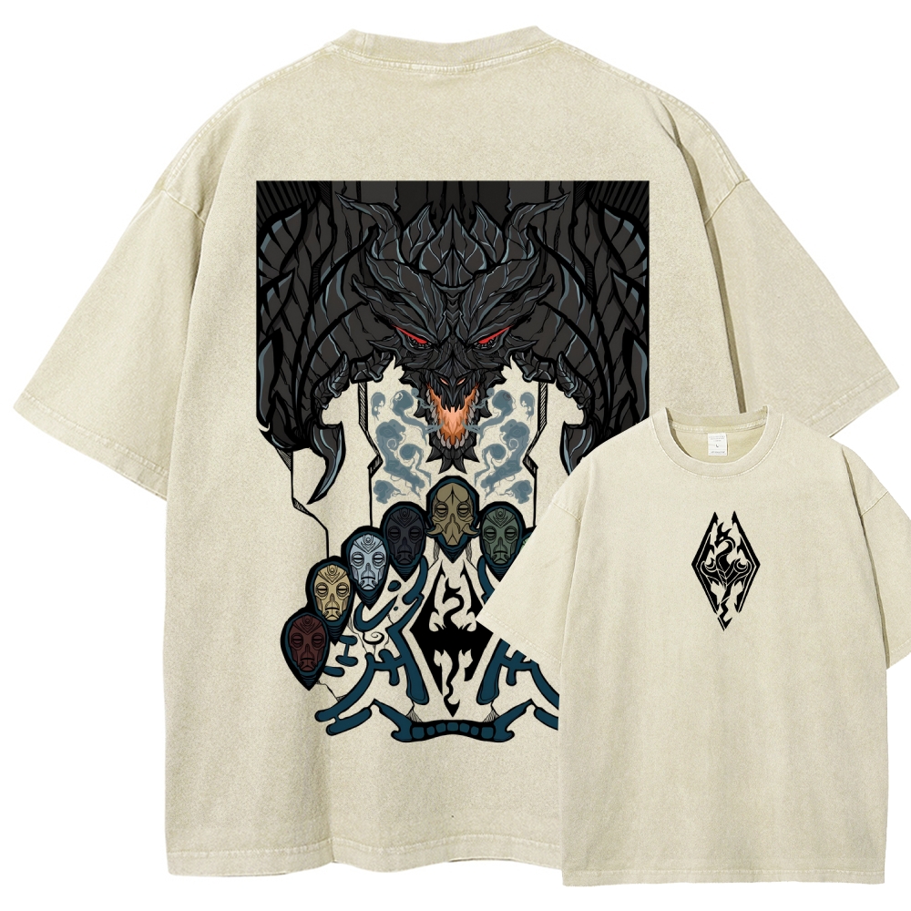 The Elder Scrolls Unisex Fit Washed T-Shirt 2602000574