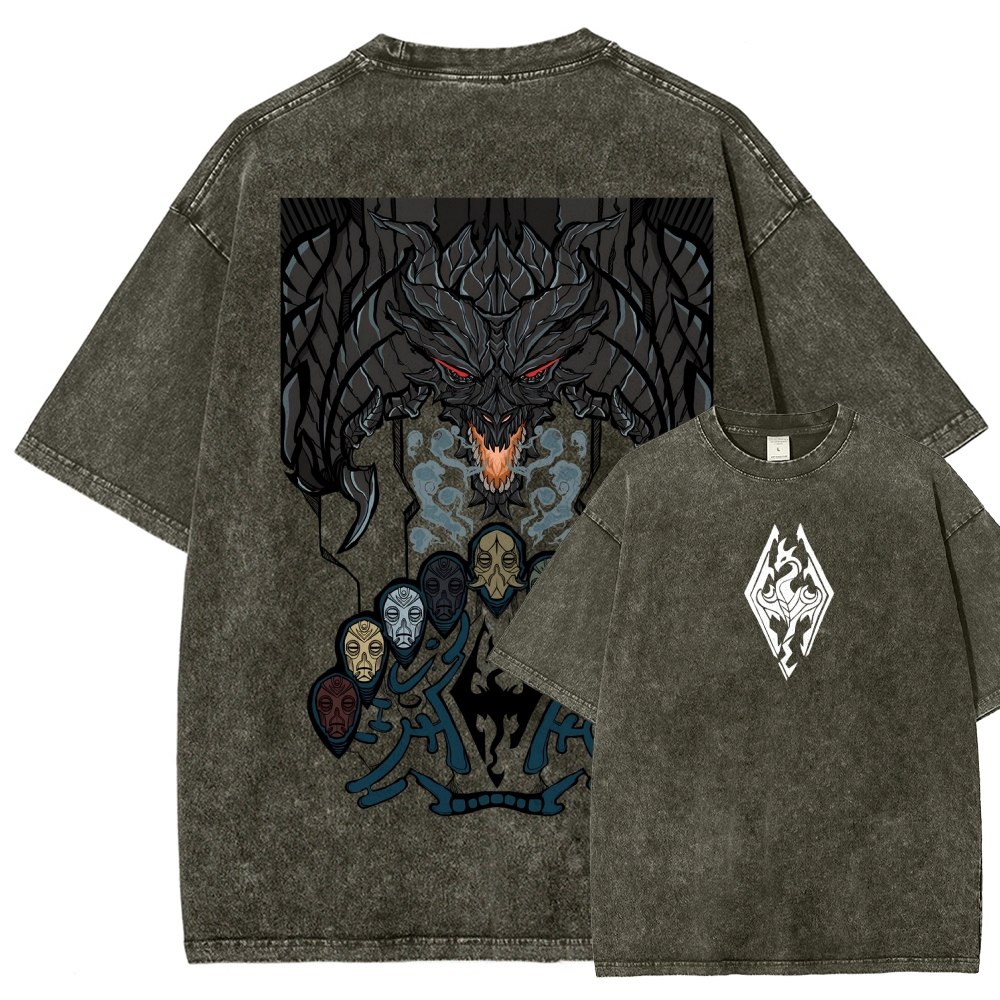 The Elder Scrolls Unisex Fit Washed T-Shirt 2602000574