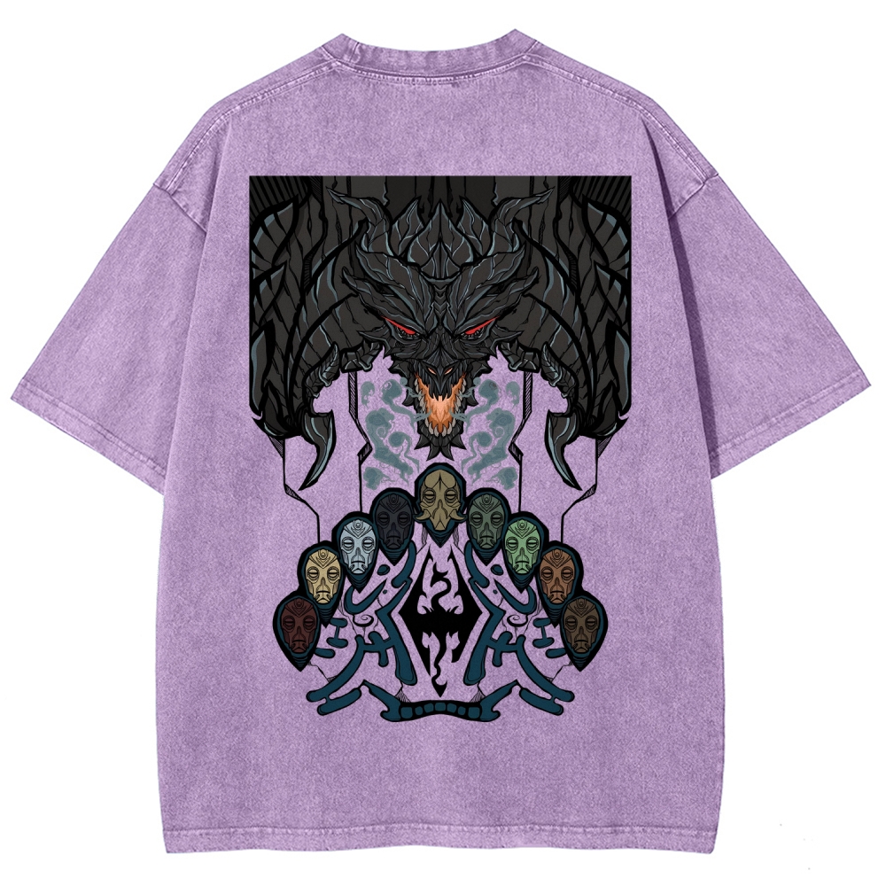 The Elder Scrolls Unisex Fit Washed T-Shirt 2602000574