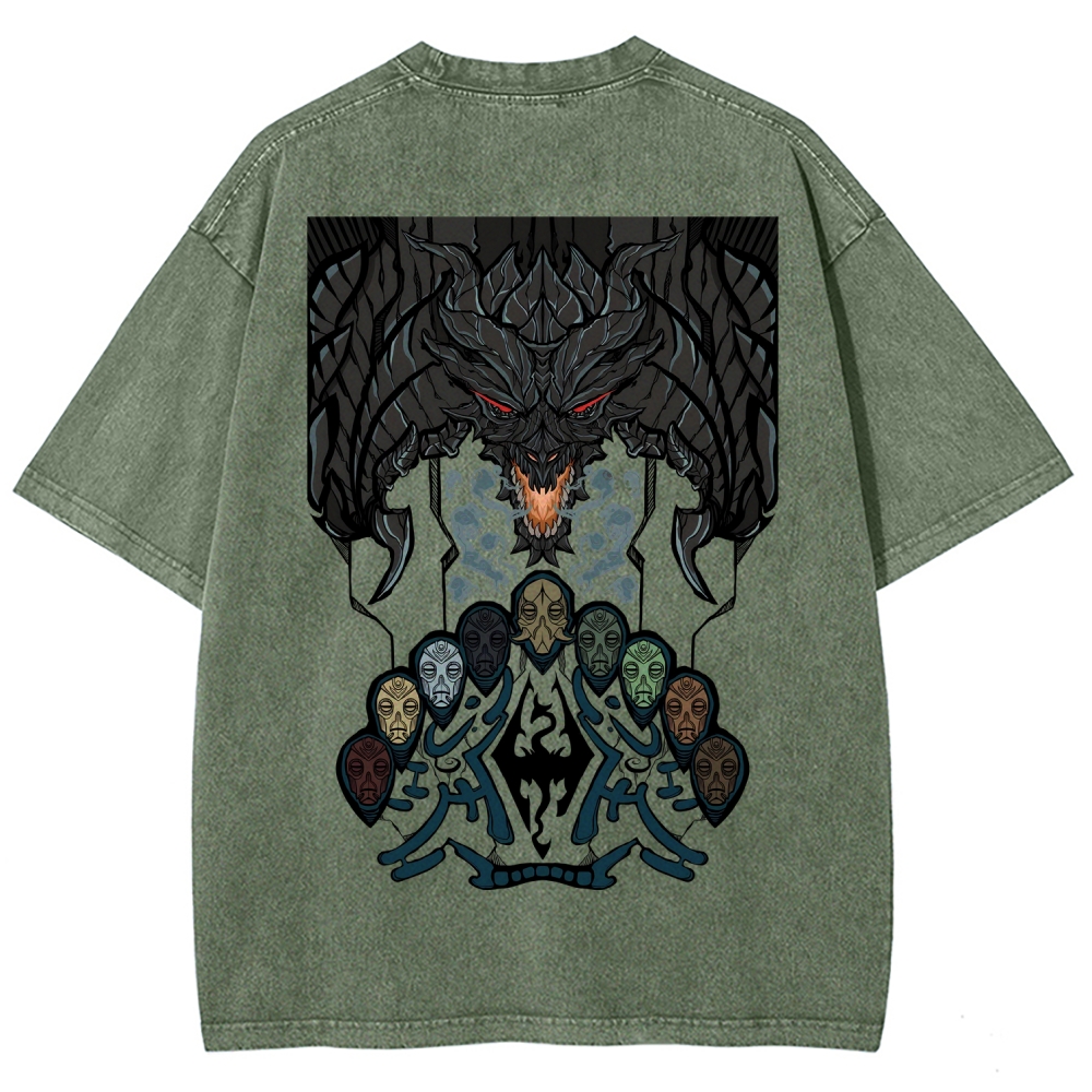 The Elder Scrolls Unisex Fit Washed T-Shirt 2602000574